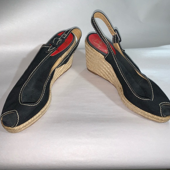 CHRISTIAN LOUBOUTIN size 40 platform wedge heels - Picture 12 of 14